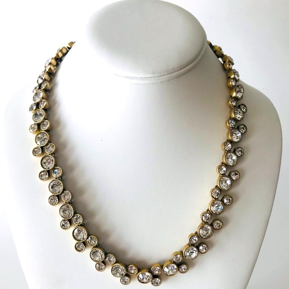 Ann Taylor Loft Sparkling Clear Rhinestone Necklace - Picture 3 of 6
